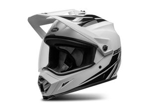 0196178102612 - Adventurehelm Ps Mx-9 Adv Mips® Schwarz-Weiß