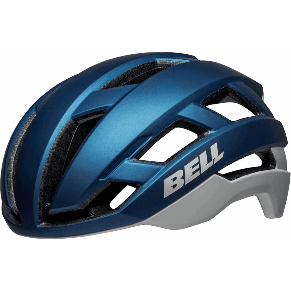 0196178155717 - Falcon XR MIPS Helm Blau Grau mit LED-Licht Größe 52-56 cm - Vielseitig und Schützend