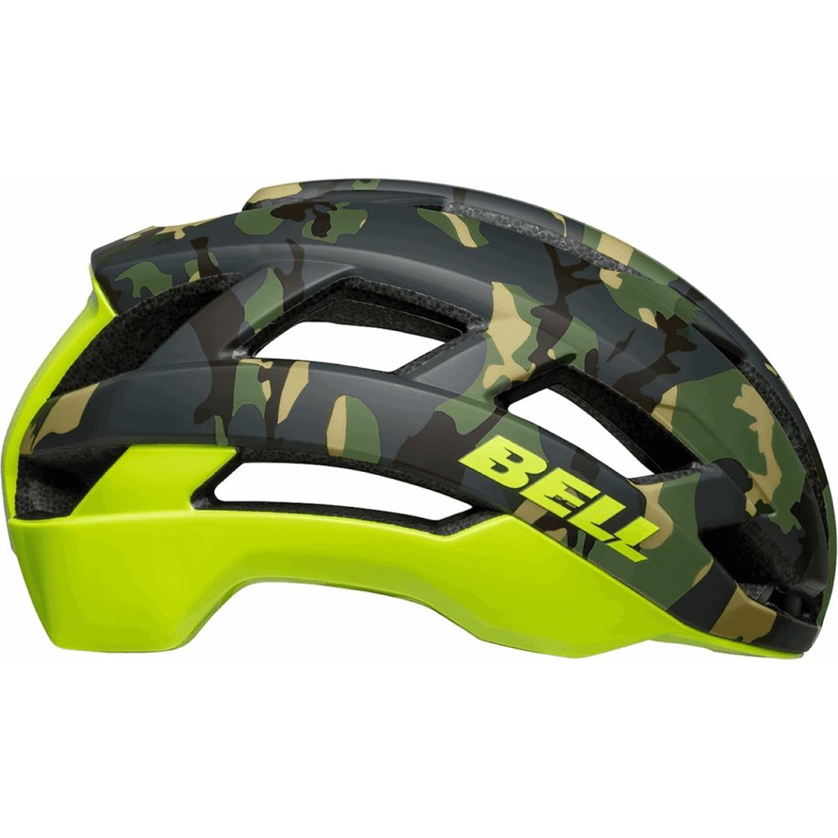 0196178155779 - Falcon XR MIPS Helm Camo Gelb 52-56cm mit Rücklicht und MIPS Evolve