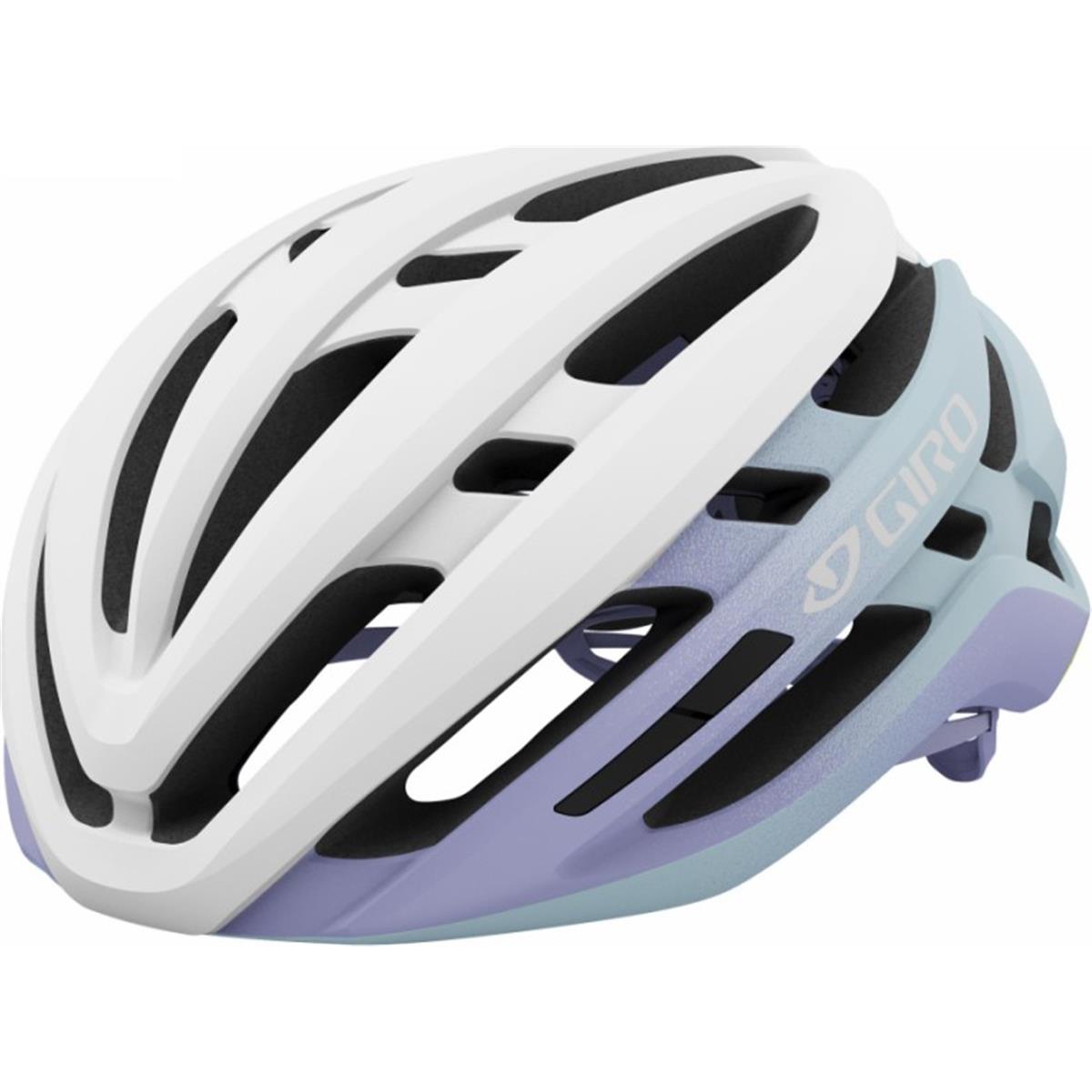 0196178176842 - Giro Agilis Helm Weiß Lila Matt Größe S (51-55 cm) - Stil und Leistung für Radfahrer