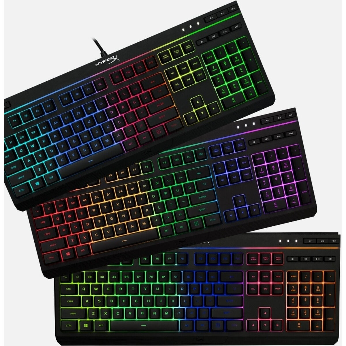 0196188486689 - Tastatur Hyperx Hyperxlegierung Core RGB Schwarzer Spanisch QWERTY