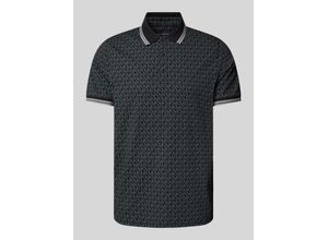 0196239244039 - Poloshirt mit Allover-Muster Modell GREENWICH