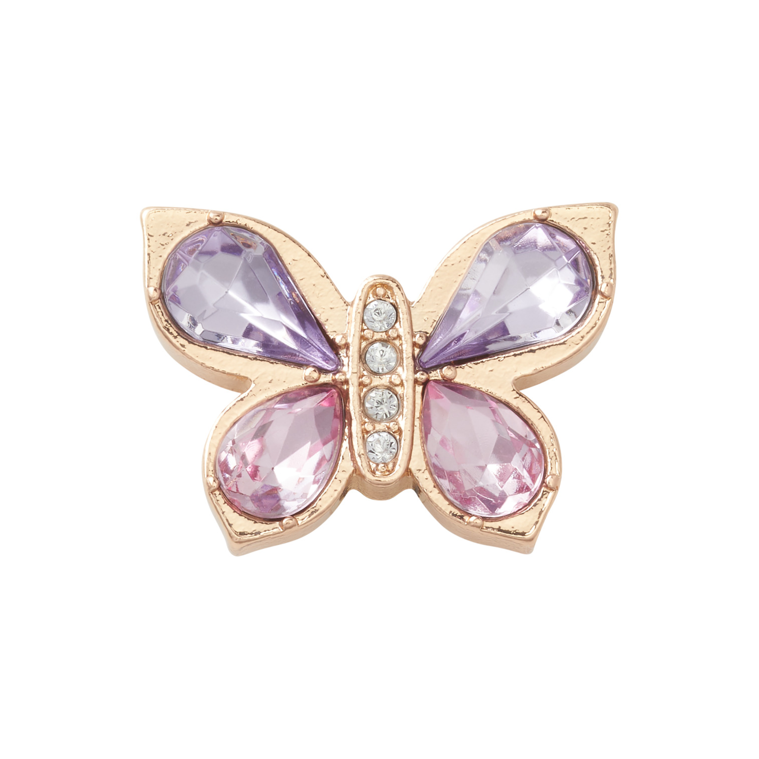 0196265204595 - Jibbitz Gold Butterfly with Gem 0196265204595 - Jibbitz Gold Butterfly with Gem