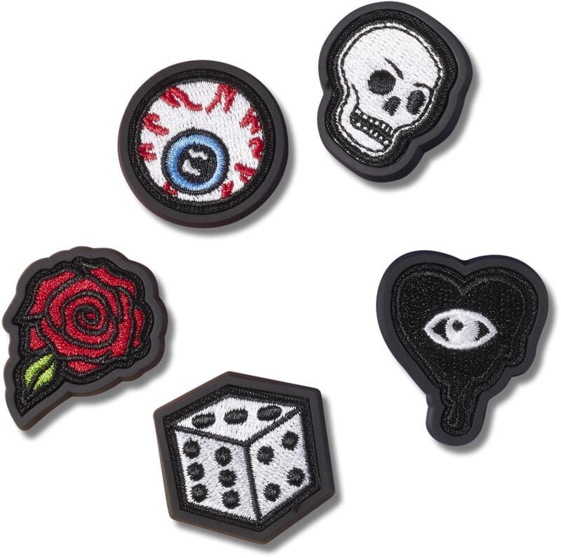 0196265422708 - Jibbitz - Punk Patch 5 Pack Anstecker multicolor in Standard 0196265422708 - Jibbitz - Punk Patch 5 Pack Anstecker multicolor in Standard
