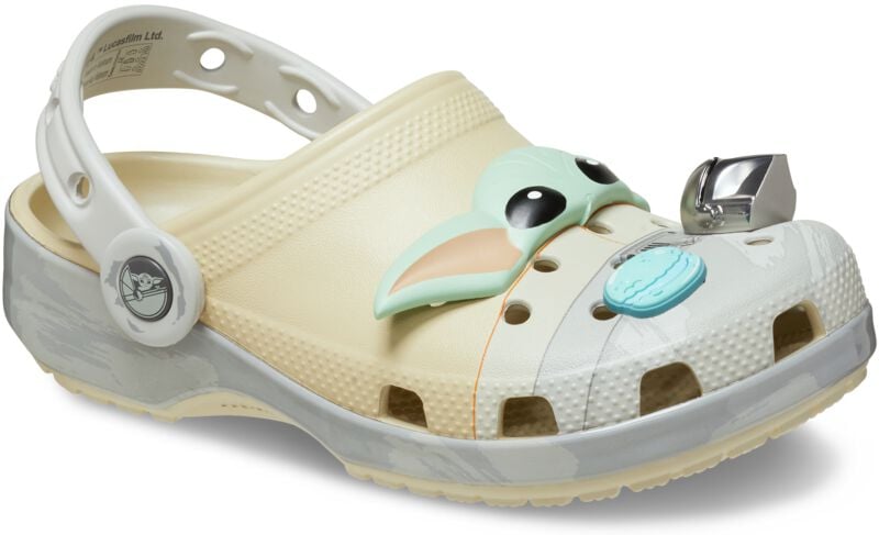 0196265660056 - Kids Grogu Classic Clog Hausschuh altweiß in EU 29-30 0196265660056 - Kids Grogu Classic Clog Hausschuh altweiß in EU 29-30