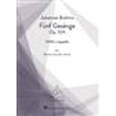 0196288016601 - 5 Gesänge op 104