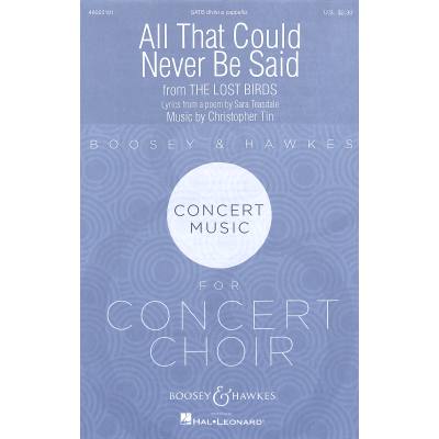 0196288113003 - All that could never be said (From The lost birds)