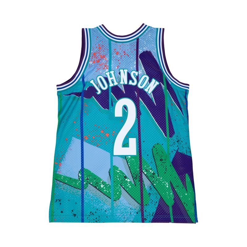 0196294004586 - NBA-Trikot Charlotte Hornets Larry Johnson
