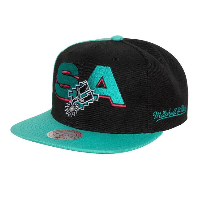 0196294014226 - Snapback Cap San Antonio Spurs NBA Rear Script Deadstock Hwc