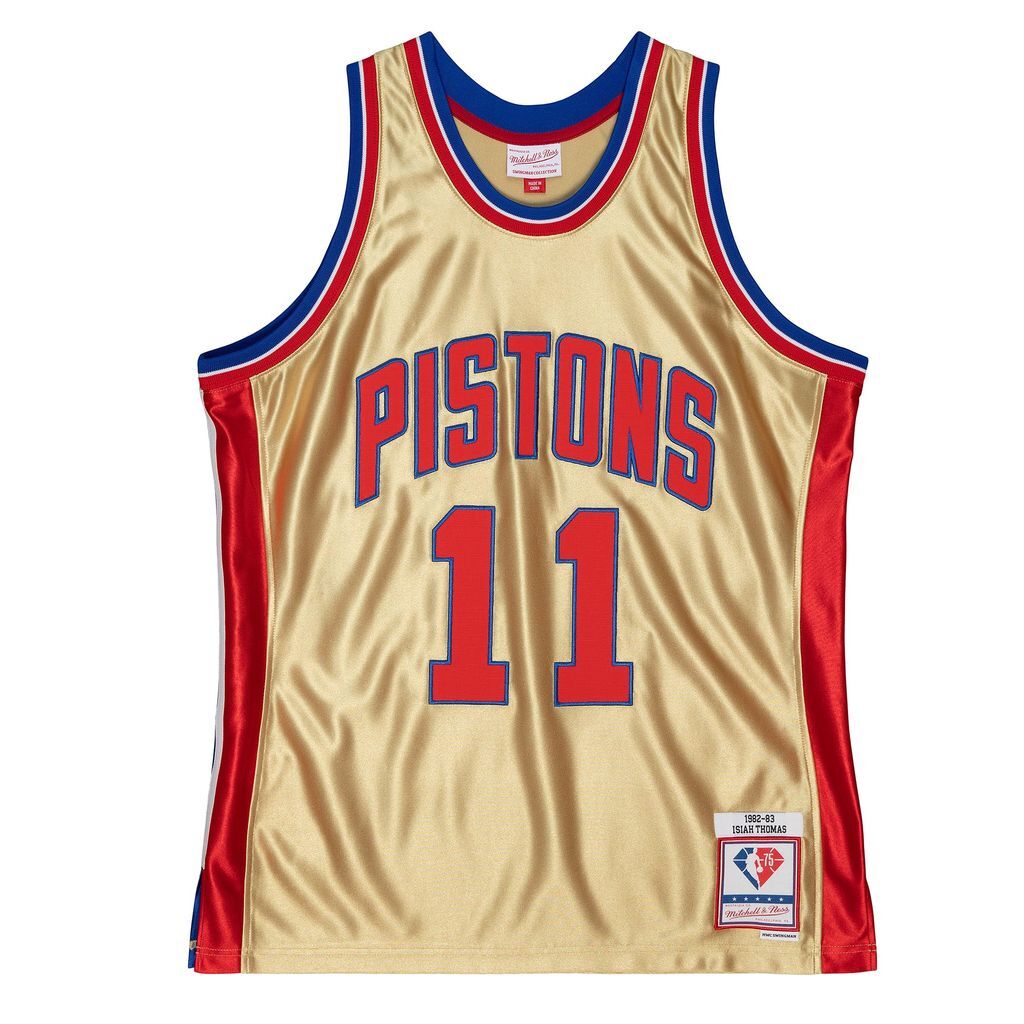 0196294018026 - NBA-Trikot Detroit Pistons 75th Gold Swingman 1983 Isiah Thomas