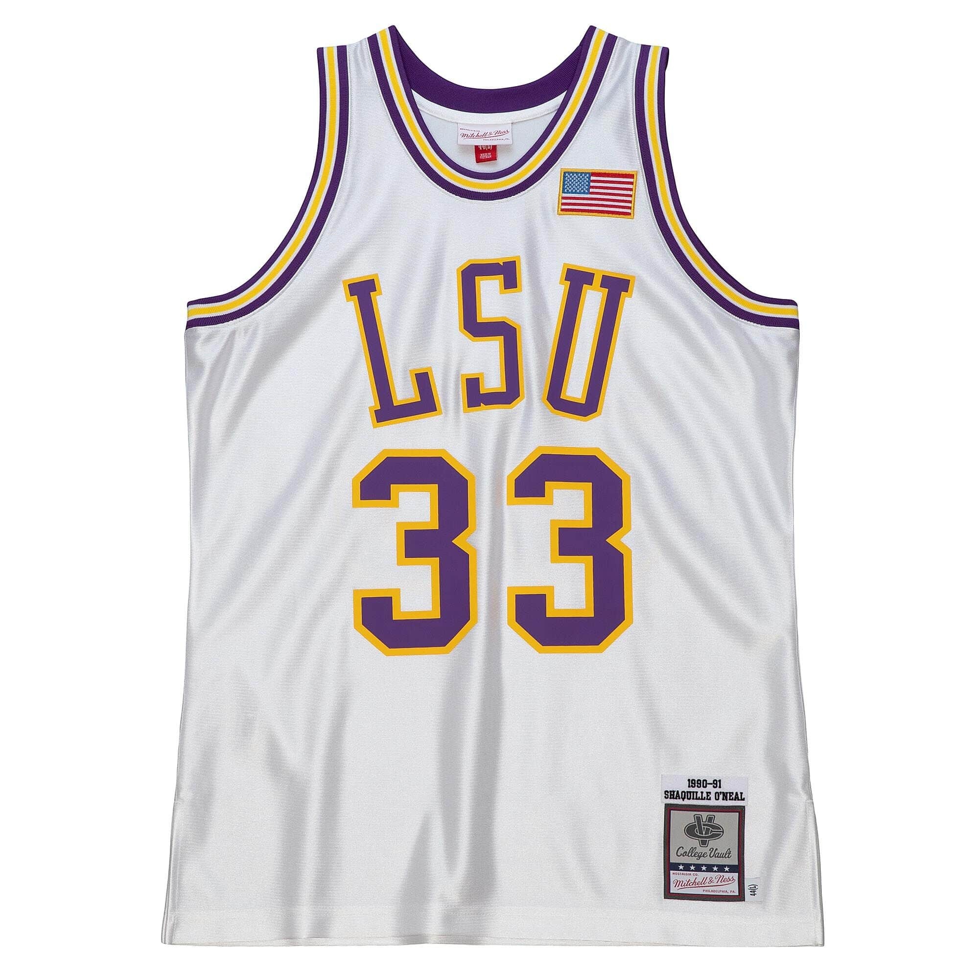 0196294171622 - Trikot LSU Tigers NCAA 1990 Shaquille ONeal