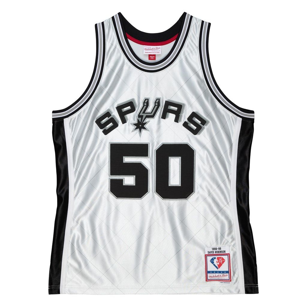 0196294249956 - NBA-Trikot San Antonio Spurs 75th Platinum Swingman 1998 David Robinson
