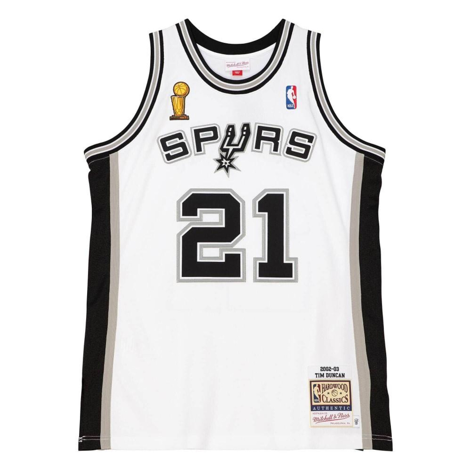 0196294446942 - NBA-Trikot San Antonio Spurs Home Finals Tim Duncan 2002