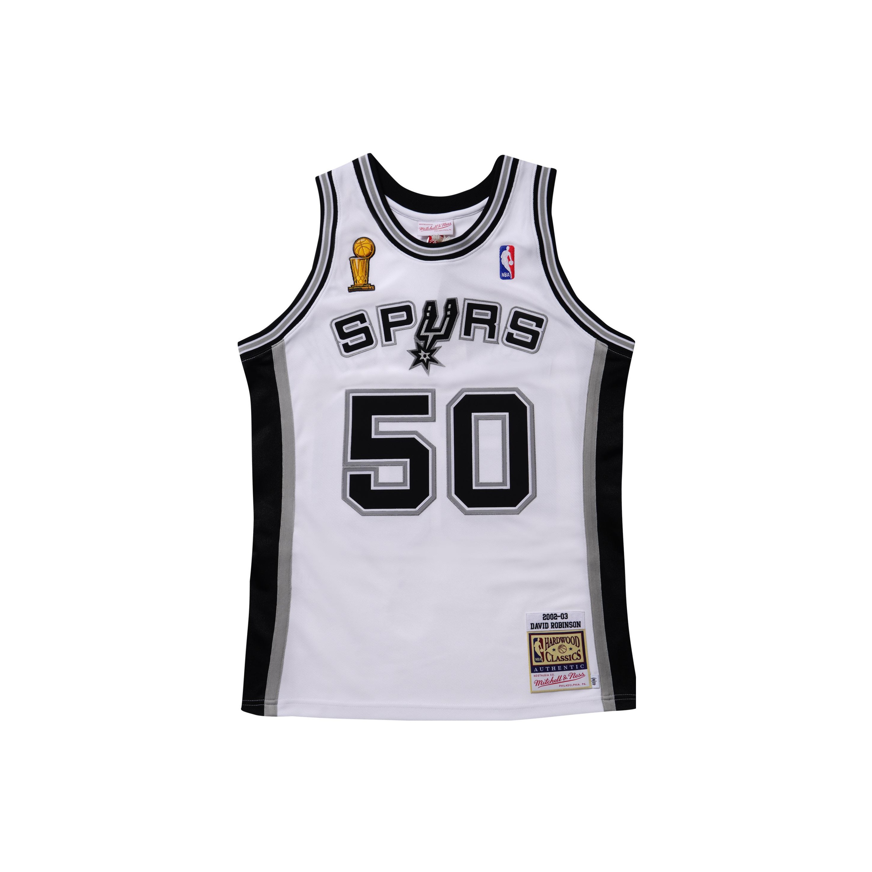 0196294446959 - Trikot San Antonio Spurs NBA Home Finals David Robinson 2002