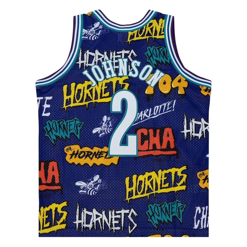 0196294493106 - NBA-Trikot Charlotte Hornets Larry Johnson