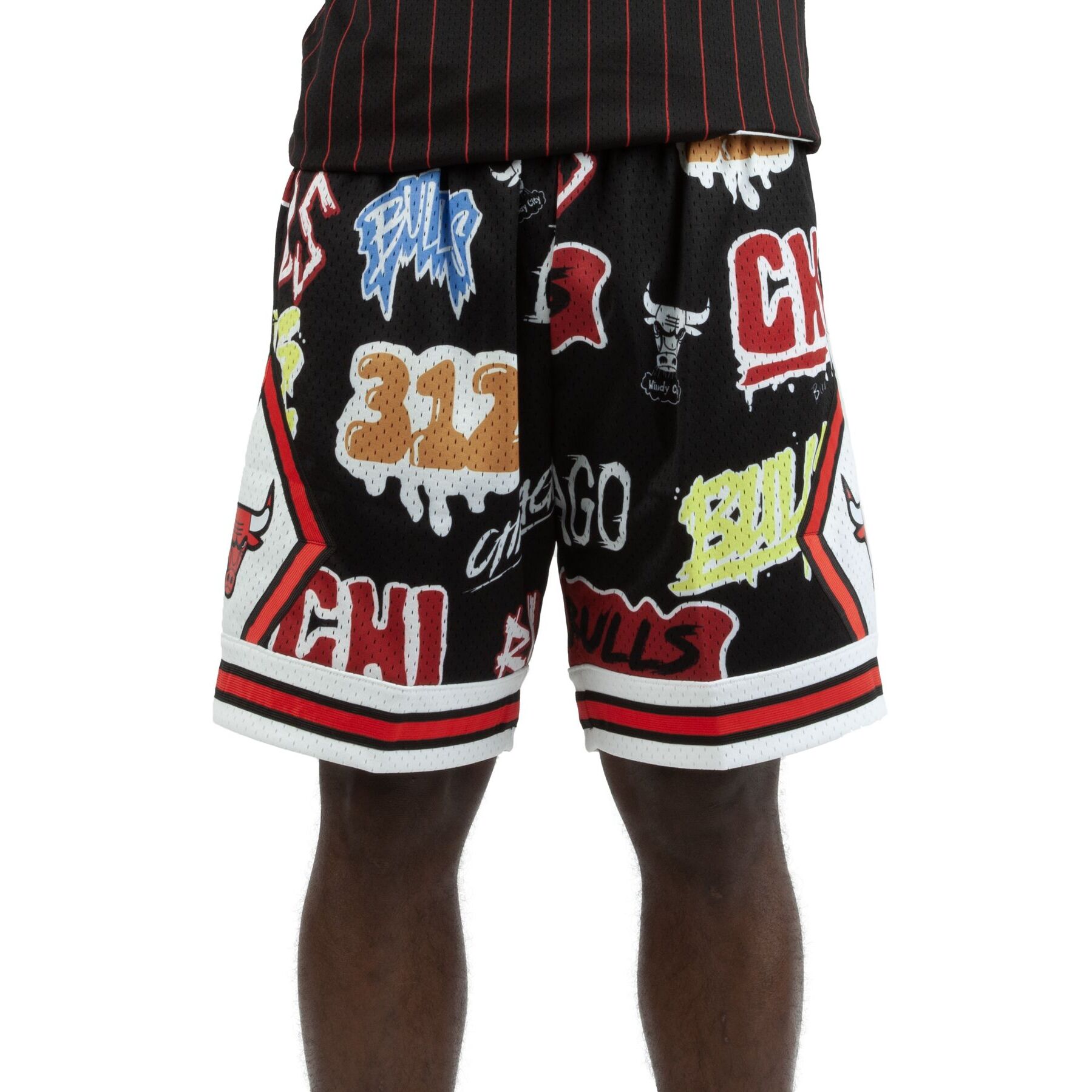 0196294499641 - Shorts Chicago Bulls NBA Slap Sticker Swingman 1997 0196294499641 - Shorts Chicago Bulls NBA Slap Sticker Swingman 1997