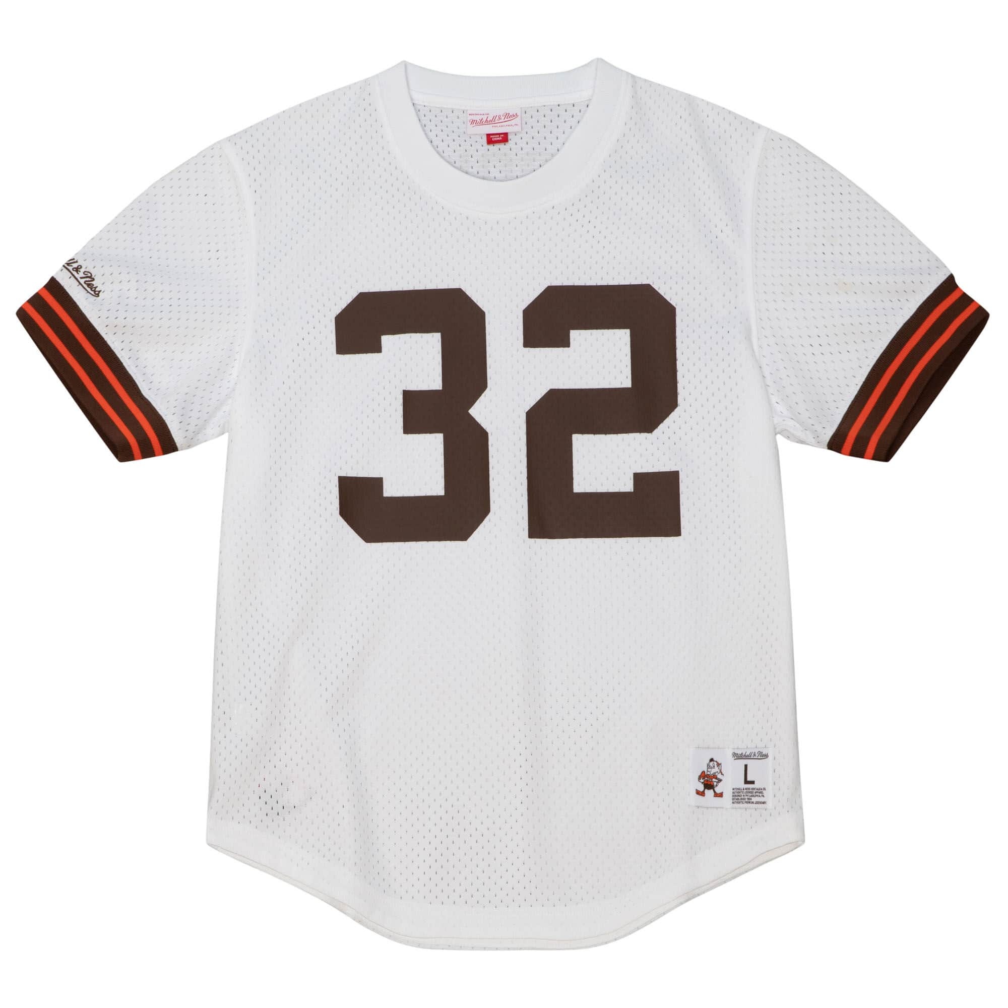 0196294557181 - Trikot mit Rundhalsausschnitt Cleveland Browns NFL N&N 1963 Jim Brown