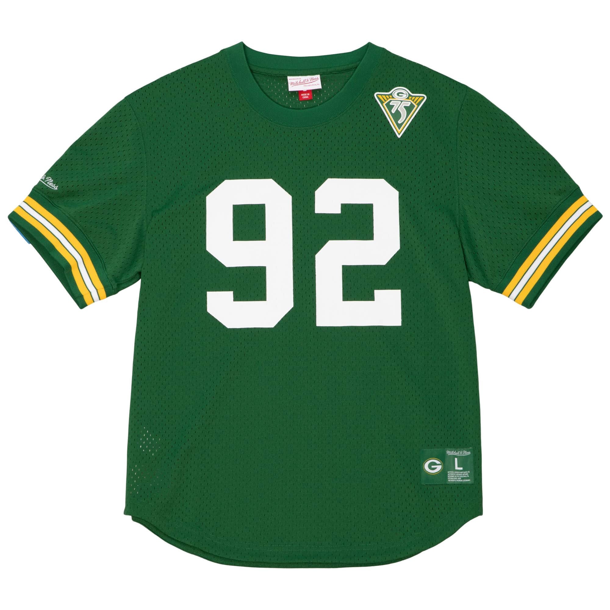 0196294557457 - Trikot mit Rundhalsausschnitt Green Bay Packers NFL N&N 1994 Reggie White