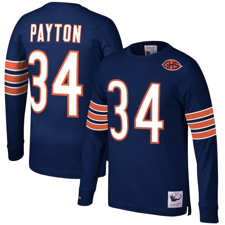 0196294558782 - T-Shirt mit langen Ärmeln Chicago Bears NFL N&N 1983 Walter Payton