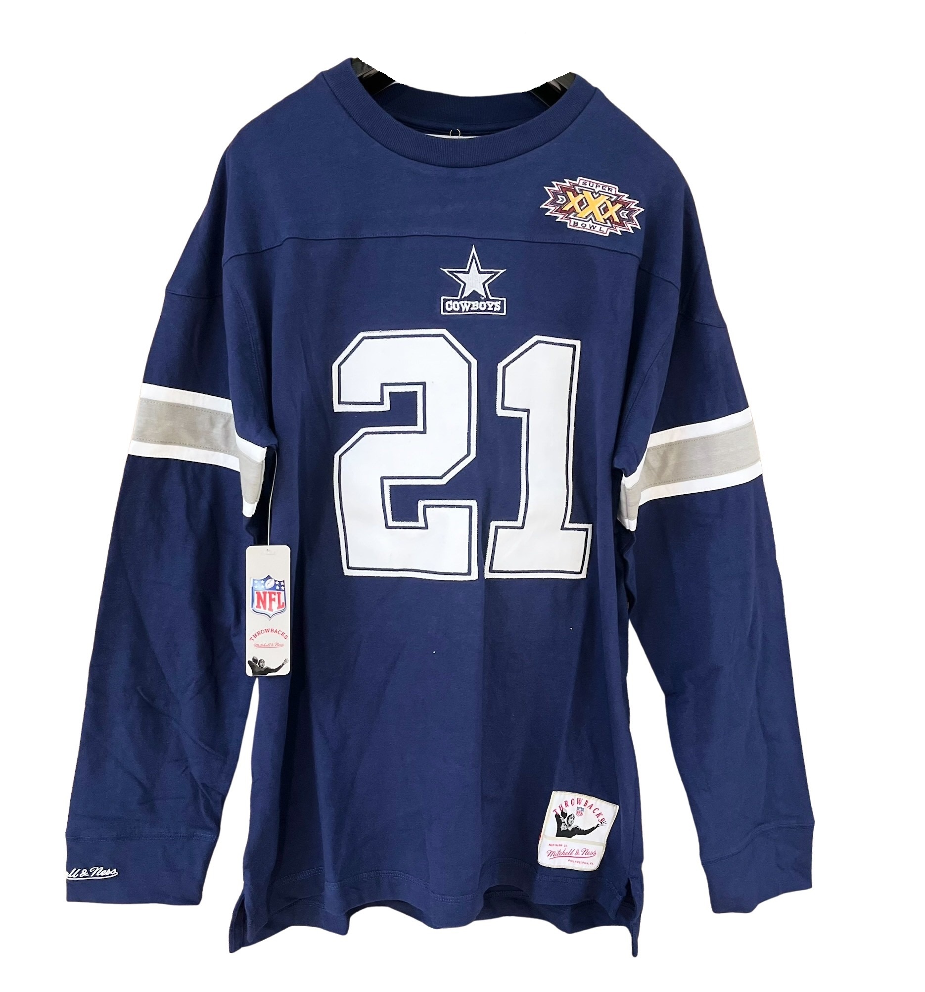 0196294559451 - T-Shirt mit langen Ärmeln Dallas Cowboys NFL N&N 1996 Deion Sanders 0196294559451 - T-Shirt mit langen Ärmeln Dallas Cowboys NFL N&N 1996 Deion Sanders