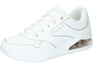 0196311745706 - SKECHERS® Sneaker Uno 2 dämpfend Goldapplikationen für Damen weiß 40