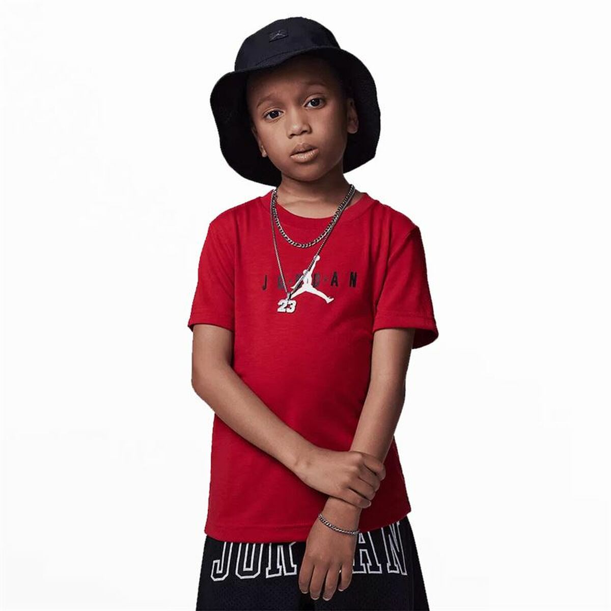 0196327266608 - Kurzarm-T-Shirt für Kinder Jumpman Graphic Rot