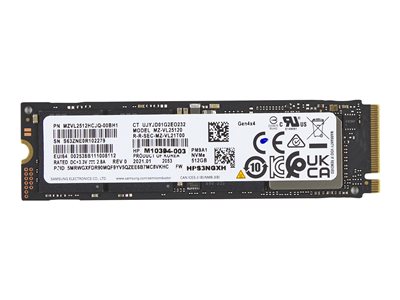 0196337563360 - - SSD - 512 GB - intern - M2 2280 - PCIe 40 x4 (NVMe)