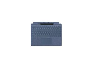 0196388072392 - Surface Pro Signature Keyboard - Tastatur - mit Touchpad Beschleunigungsmesser Surface Slim Pen 2 Ablage- und Ladeschale - QWERTZ - Deutsch - Saphir