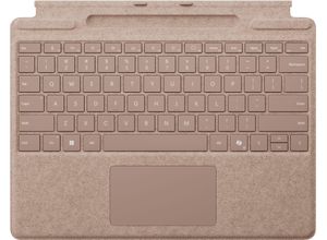 0196388338368 - MICROSOFT Tastatur mit Touchpad Surface Pro Stiftaufbewahrung Tastaturen beige (graubeige) Tastaturen