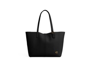 0196395308569 - COACH Shopper Leder Emblem für Damen schwarz