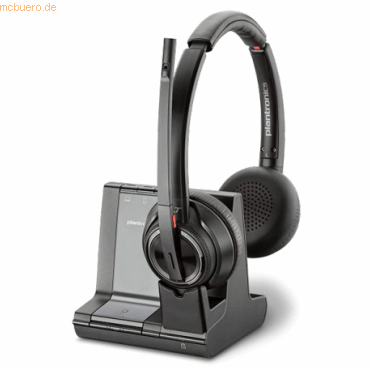 0196548585458 - Poly Savi 8220-M Office - Savi 8200 series - Headset - On-Ear - DECT   Bluetooth - kabellos