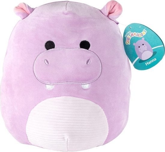 0196566163744 - Squishmallows Hanna Lila Nilpferd mit Kordbauch 19cm Plüsch