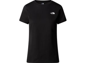 0196575401066 - THE NORTH FACE® T-Shirt Logo-Brustprint für Damen schwarz XS