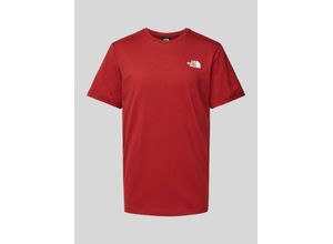 0196575422542 - T-Shirt mit Label-Print Modell REDBOX