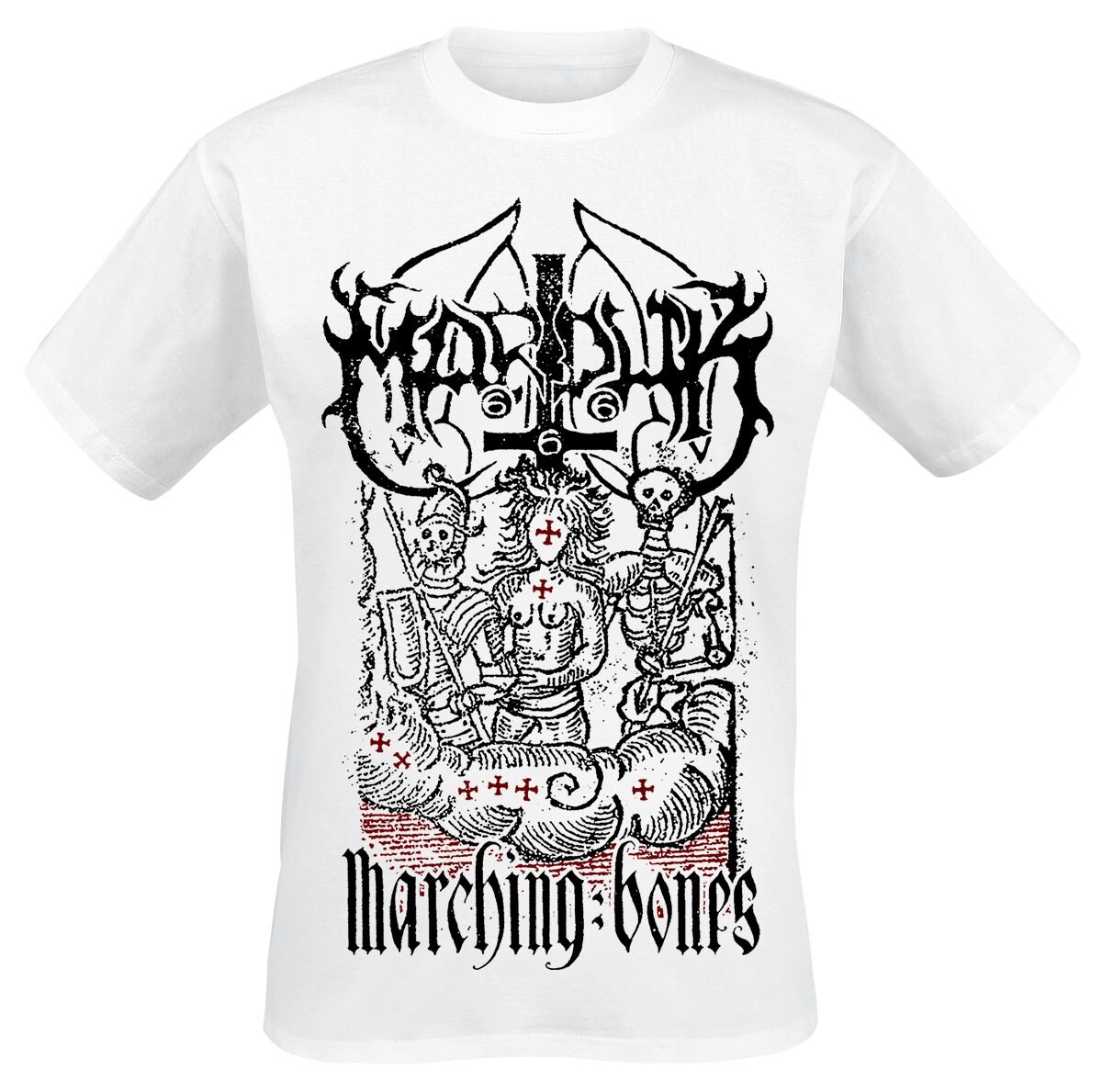 0196588360107 - Marching Bones T-Shirt weiß in XXL 0196588360107 - Marching Bones T-Shirt weiß in XXL