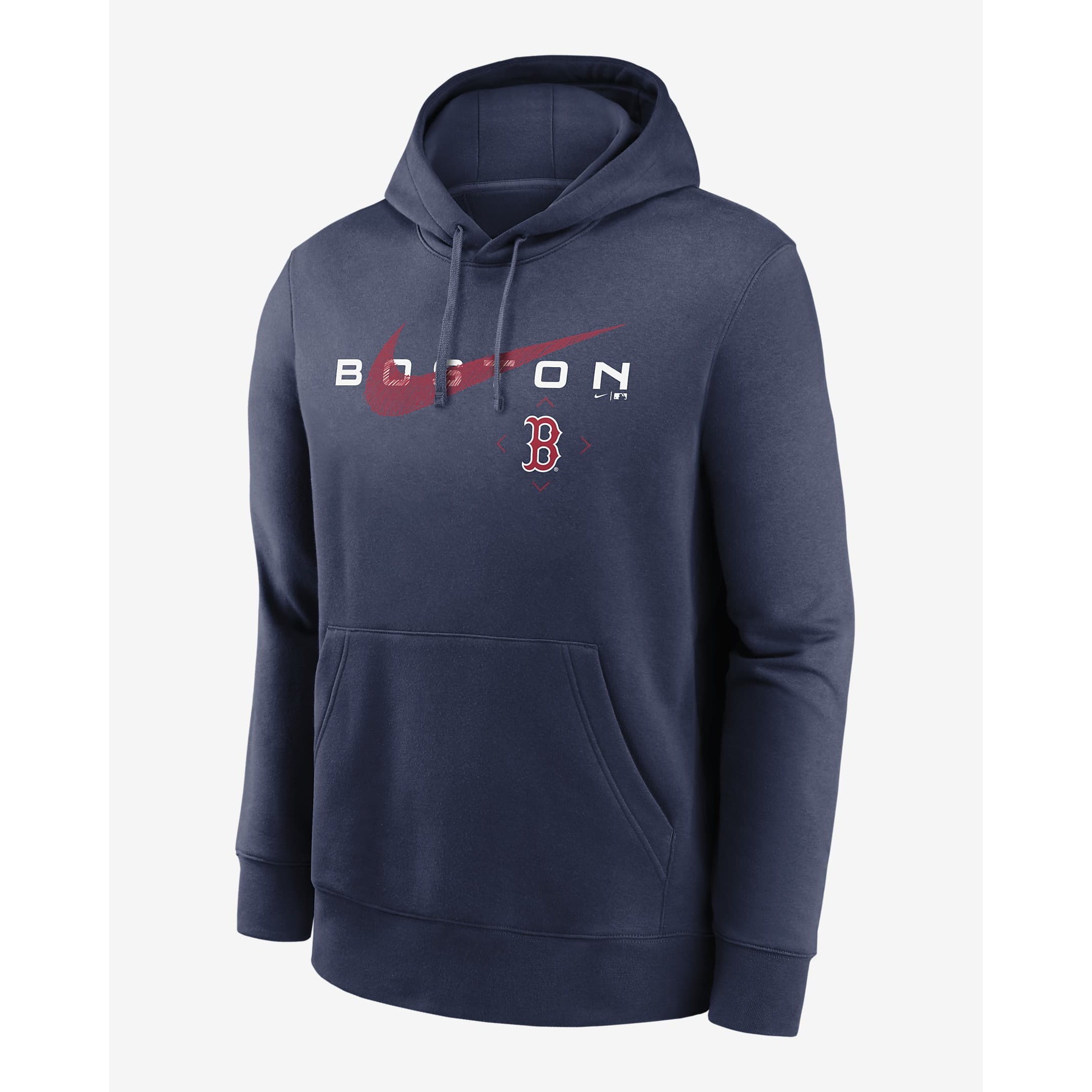 0196590495033 - Pullover Boston Red Sox Swoosh Neighborhood Fleece