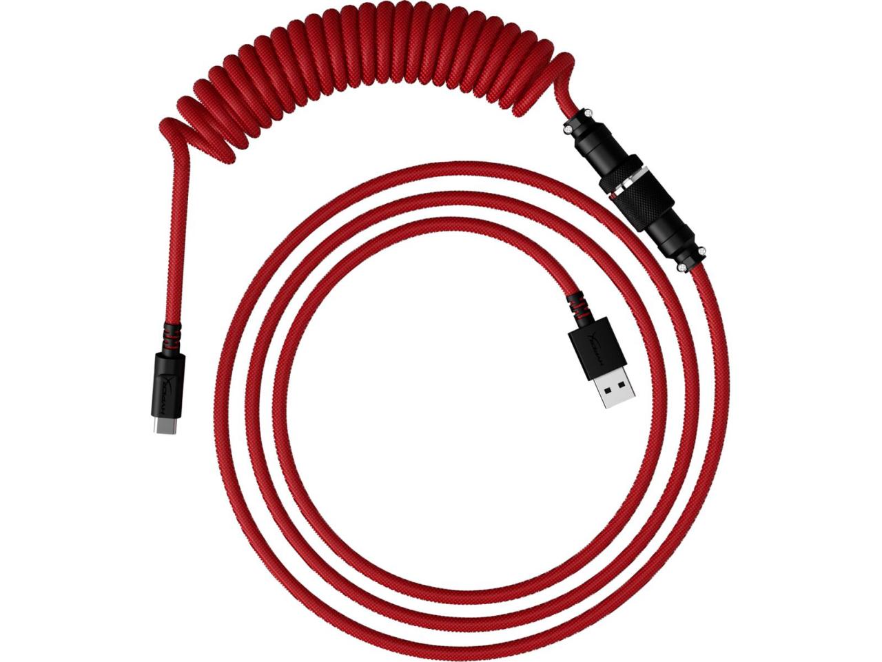 0196786043178 - Gaming USB-C Coiled Cable Red-Black