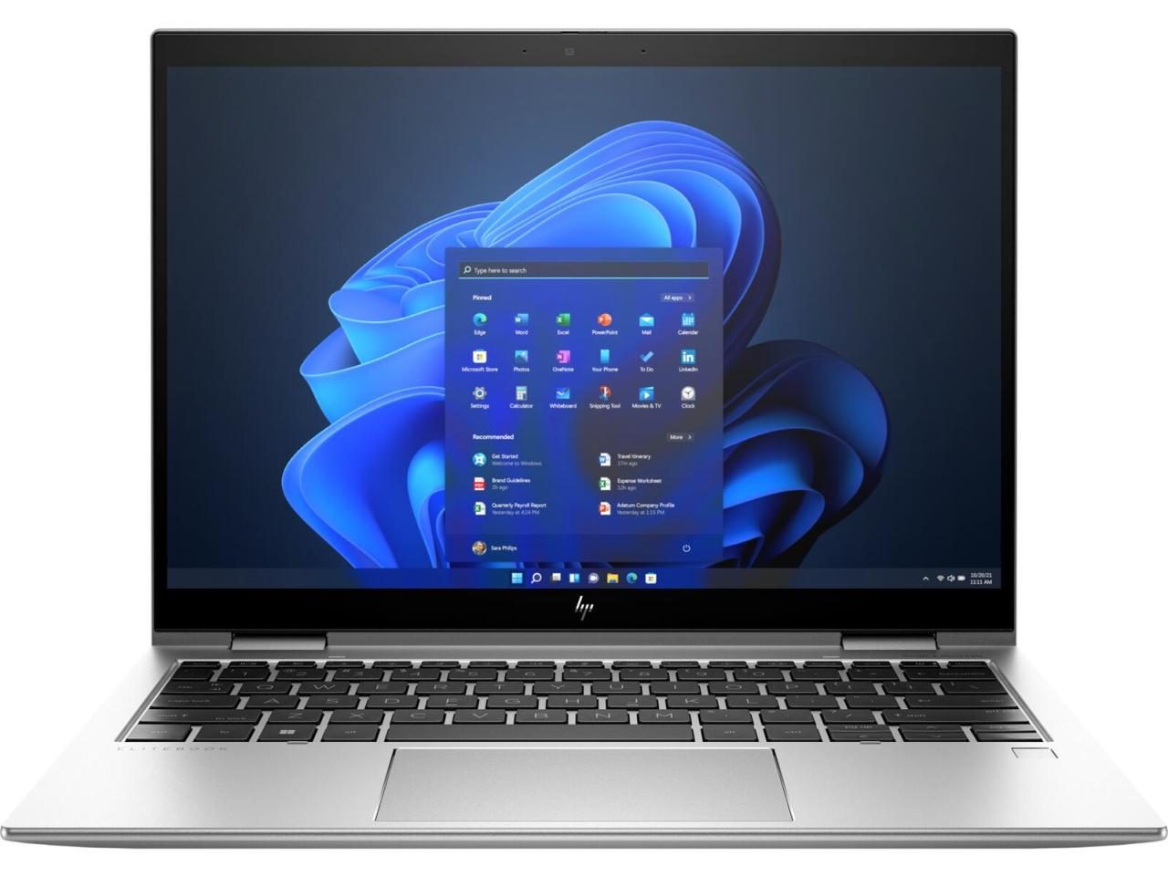 0196786155192 - 2-in-1 Notebook   Tablet Elite x360 830 338 cm (133 Zoll) WUXGA Intel® Core™ i5 i5-1235U 8 GB RAM 256 GB SSD Intel Iris Xe Win 11 Pro Silber 6F6K3EA#ABD