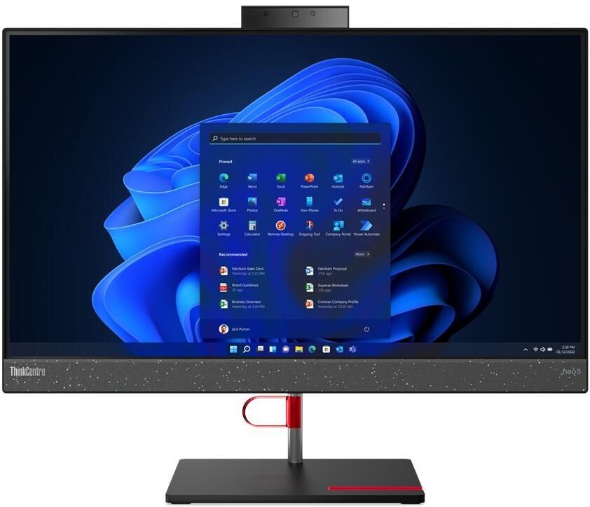 0196804206042 - ThinkCentre neo 50a 24 12B8 - All-in-One (Komplettlösung) - Monitorständer mit Hubfunktion - Core i5 12450H   2 GHz - RAM 8 GB - SSD 256 GB