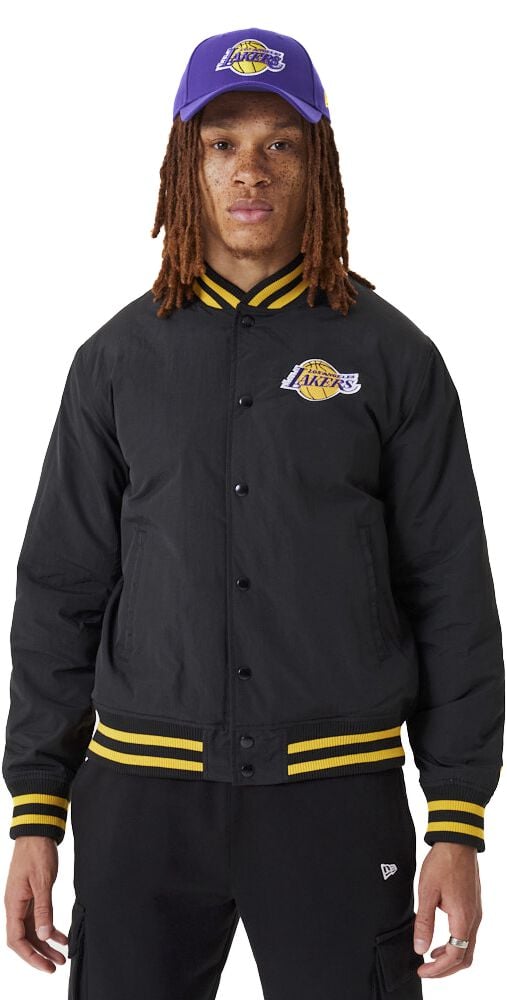 0196819079433 - Los Angeles Lakers Bomberjacke Bomberjacke schwarz in L