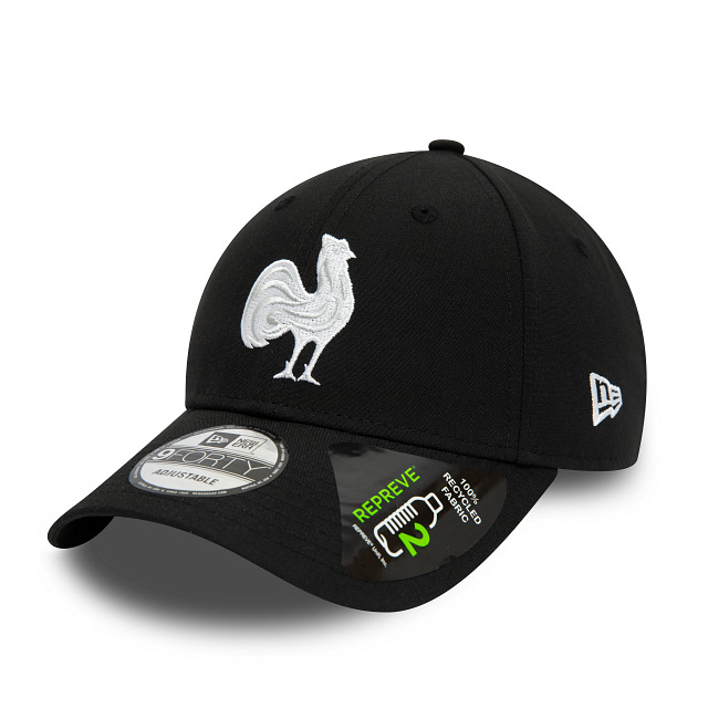 0196820130277 - Baseballkappe Französische Rugby-Föderation New Era 9Forty Repreve 0196820130277 - Baseballkappe Französische Rugby-Föderation New Era 9Forty Repreve