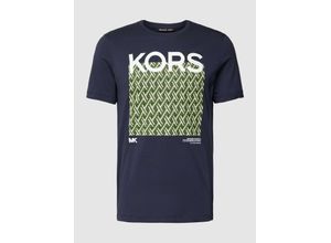 0196839349899 - T-Shirt mit Motiv- und Label-Print Modell LATTICE KORS