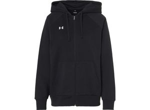 0196883849925 - UNDER ARMOUR Sweatjacke Kapuze geteilte Kängurutasche für Damen schwarz L