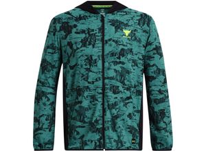 0196885525889 - Projekt Rock Trainingsjacke Herren in hydro teal-black-high-vis yellow