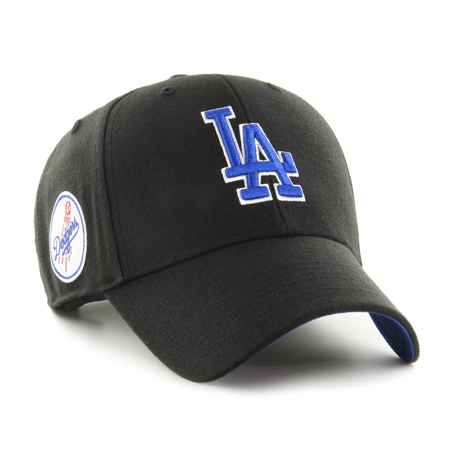 0196895673310 - 47 Brand - LA Dodgers - Baseball-Kappe in Schwarz mit Logo und Aufnäher mit Stickerei 0196895673310 - 47 Brand - LA Dodgers - Baseball-Kappe in Schwarz mit Logo und Aufnäher mit Stickerei