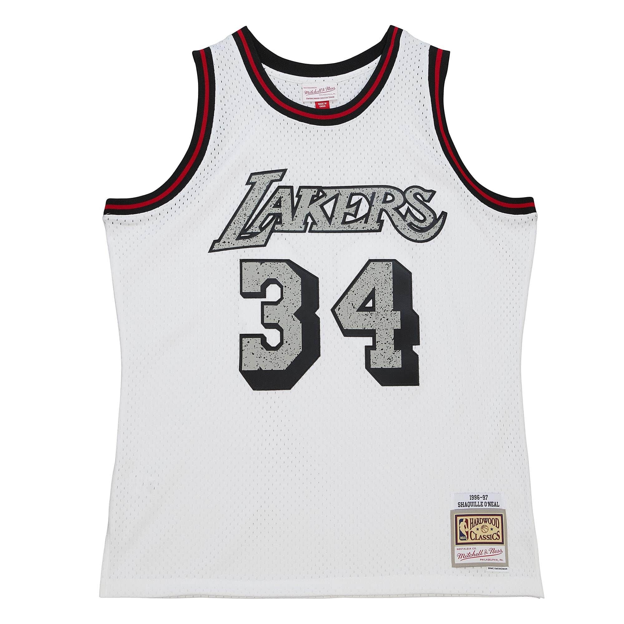 0196945036805 - Trikot Los Angeles Lakers NBA Cracked Cement Swingman 1996 Shaquille Oneal