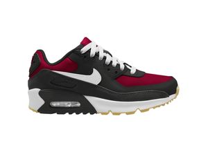 0196975934683 - AIR MAX 90 Sneaker Kinder in black-white-team red-gum light brown