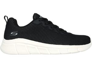 0196989749655 - SKECHERS® Bobs Sport Sneaker B Flex - Visionary Essence Zuglasche Mesh für Damen schwarz 36