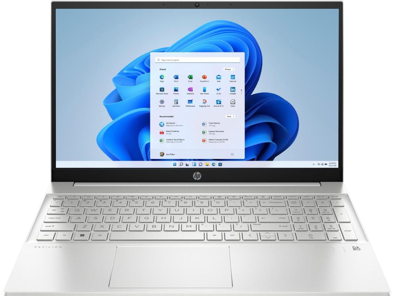 0197029059291 - Notebook Pavilion 15 396 cm (156 Zoll) Full HD AMD Ryzen 7 5825U 16 GB RAM 512 GB SSD AMD Radeon Graphics Win 11 Home Silber 72X11EA#ABD