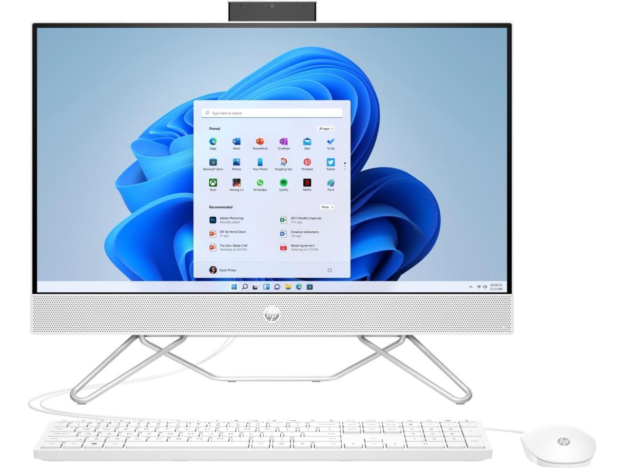 0197029062703 - 24-cb1006ng Intel® Core i5 605 cm (238 ) 1920 x 1080 Pixel Touchscreen 8 GB DDR4-SDRAM 512 GB SSD All-in-One-PC Windows 11 Home Wi-Fi 5 (80211ac) Weiß (72Y20EA#ABD)